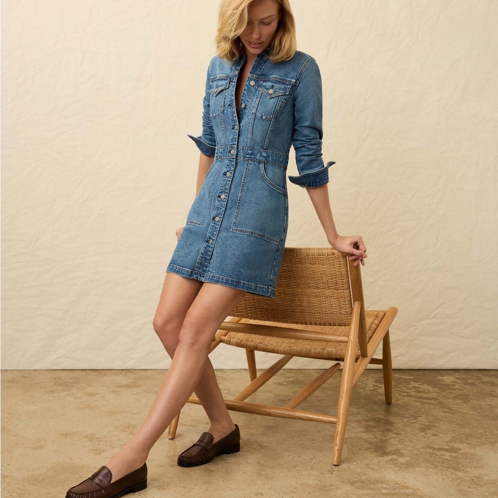 Faherty Michelle Denim Dress - Sea Bright Wash